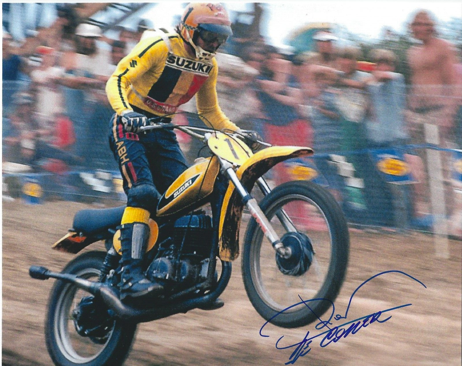 ROGER DECOSTER Signed 8.5 x 11 Photo Signed REPRINT Motocross Racing FREE SHIP