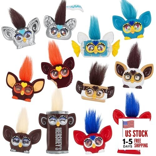  Minis 12 Pack of The Hershey Company Figures, Tiny Collectible 1-Inch Candy 