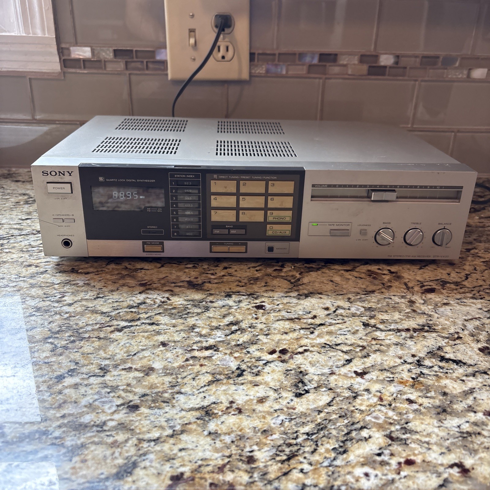 Sony STR-VX20 Stereo Receiver HiFi Stereo Audio Silver Working