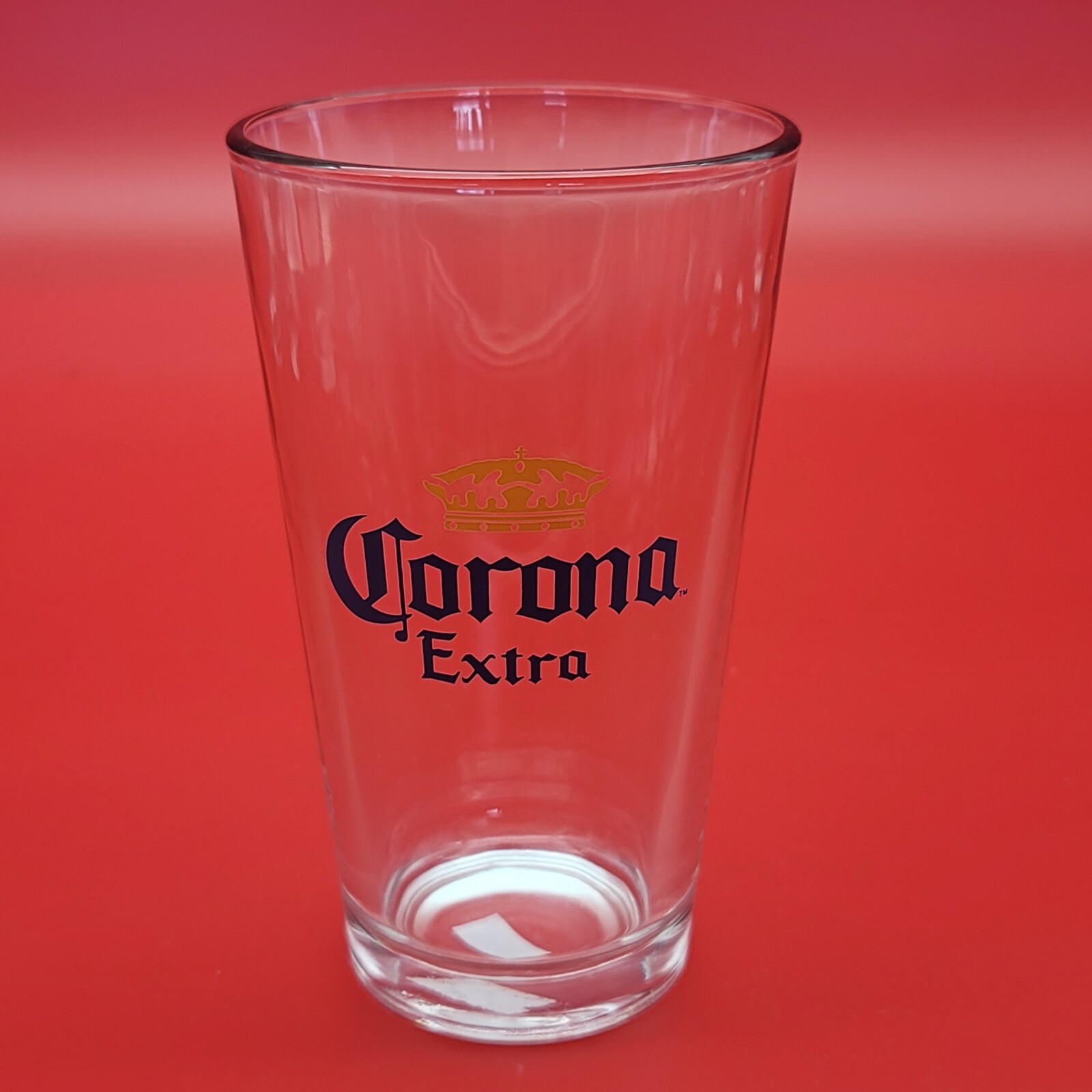 Corona Extra Beer Clear Pint Glass Mancave Barware Pub Bar Drinking Collectable