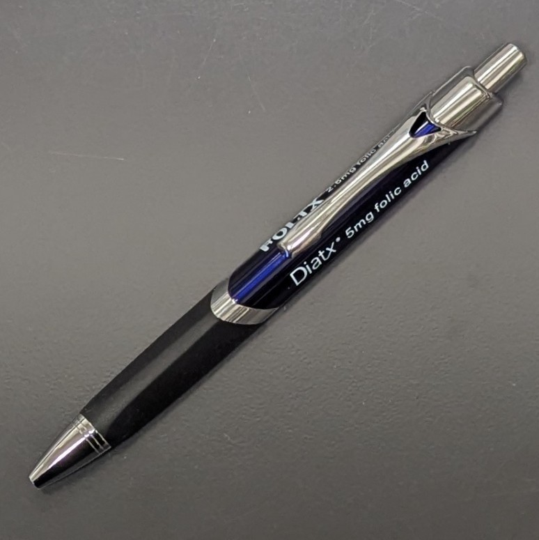 Drug Rep Pen FOLTX/DIATX Pharmaceutical Advertising Collectible