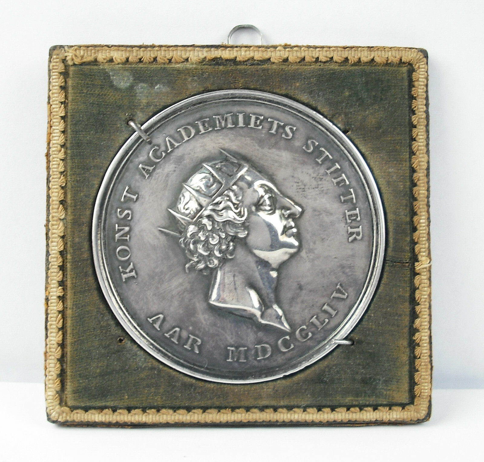 Medal Silver Denmark 1754 Academy Of Martial Arts P THE / OF Giannelli Medal