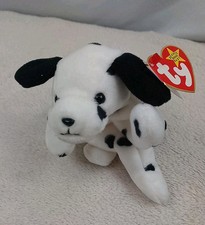 VTG Original Ty Beanie Babies Dotty The Dalmatian 1996 Stuffed Animal Dog Plush