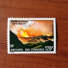 Comoros PA 54 ** MNH Kalthala Volcano Eruption In 1973