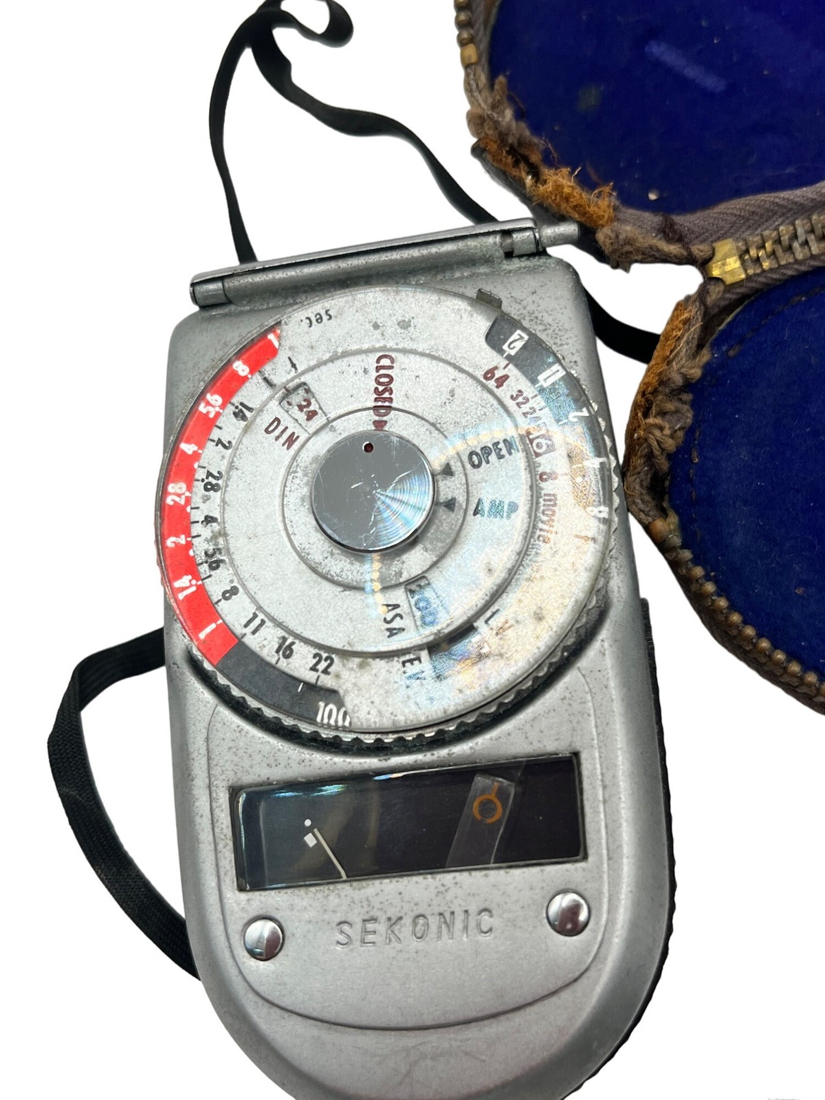 Vintage Sekonic Light Meter W/ Case - Model 38 58d