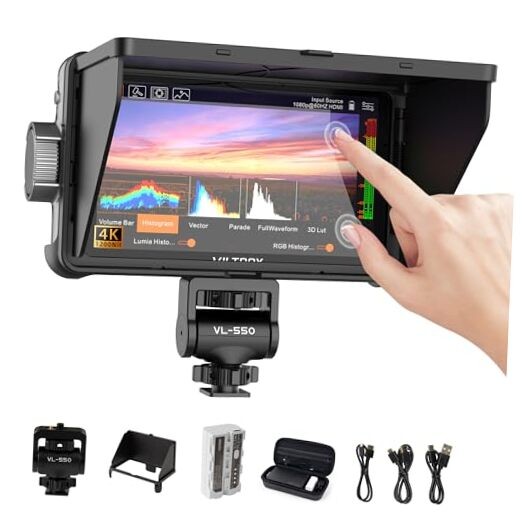  DC-550 Pro 5.5 inch Camera Field Monitor, 4K HDMI DC-550Pro-1200Nits