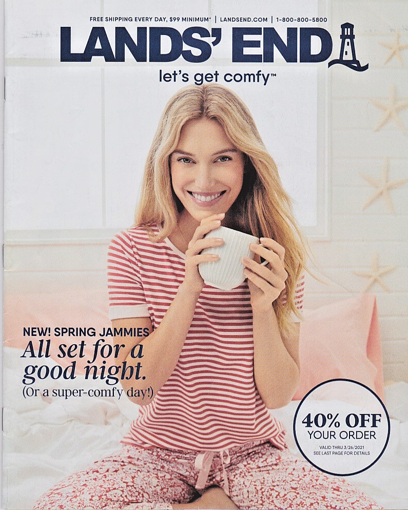LANDS' END Jammies Comfy Swim 2021 SPRING RETAIL CATALOG Georgina Burke BRND NEW