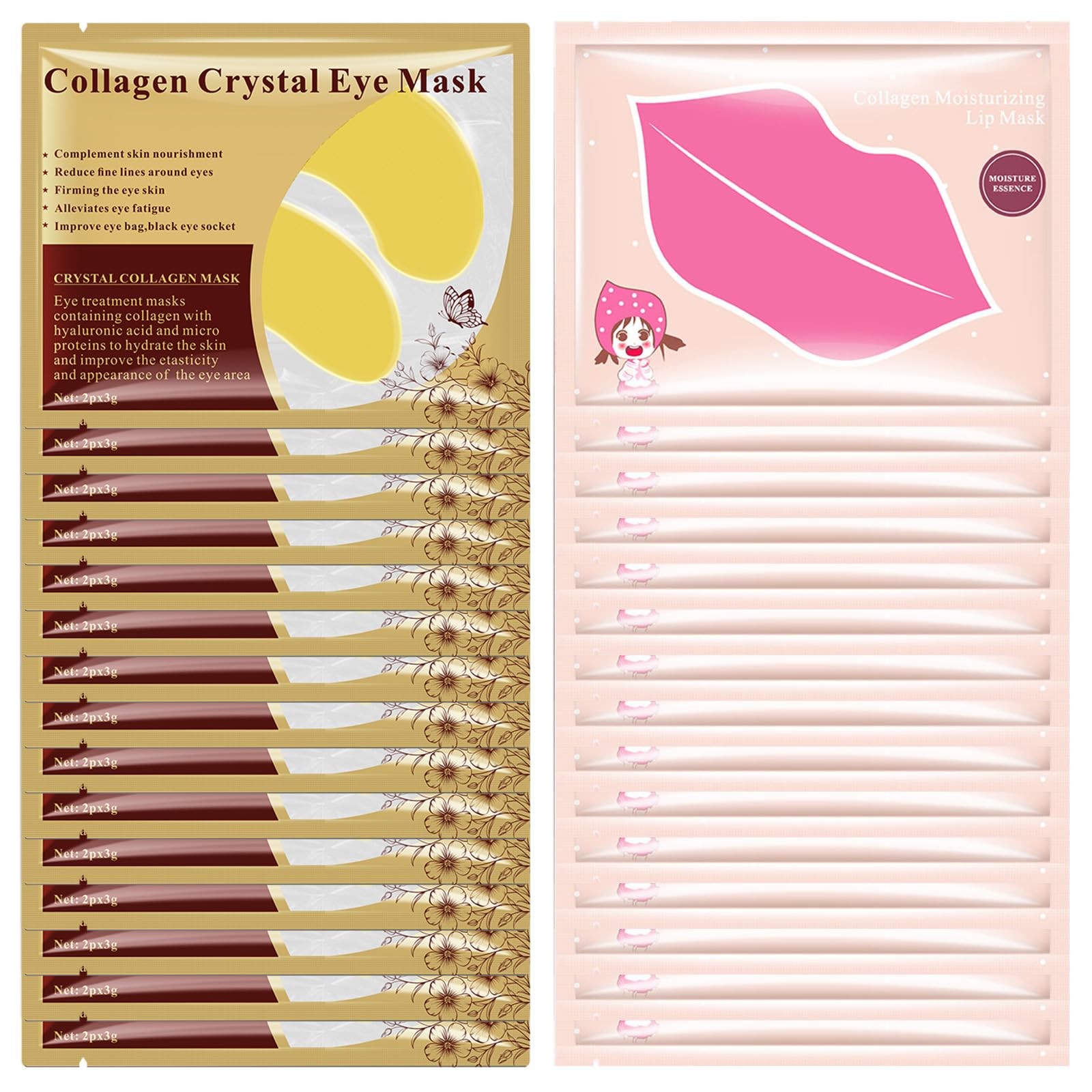 JUYANGYAN 30 Pairs Under Eye Masks Set, Moisturizing 0.04 Ounce (Pack of 1) 