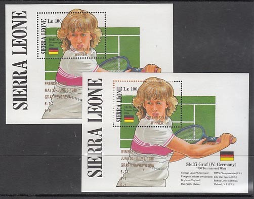 Sierra Leone - Sheets Yvert 88/9 ** Mnh Sports Tennis
