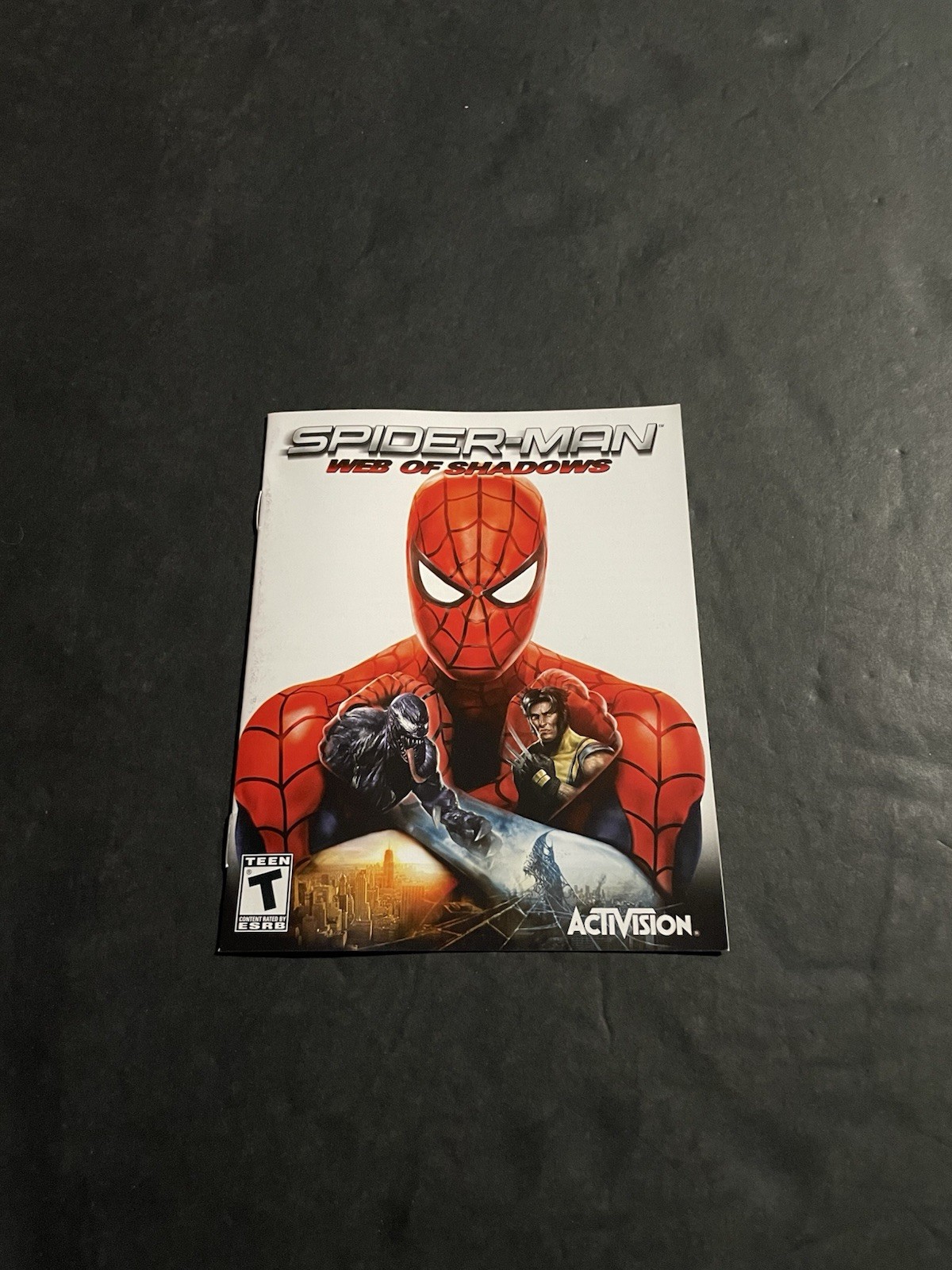 spiderman web of shadows ps3 Manual only