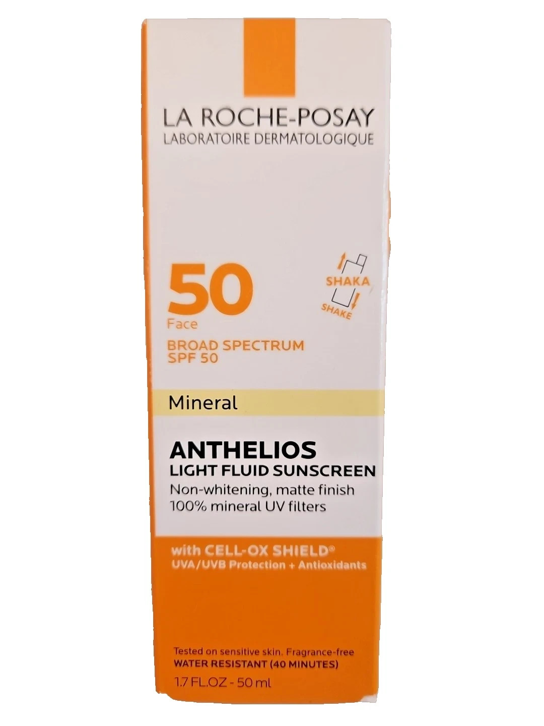La Roche-Posay Anthelios Mineral Light Sunscreen Fluid SPF 50 - 1.7 Fl Oz- 12/27