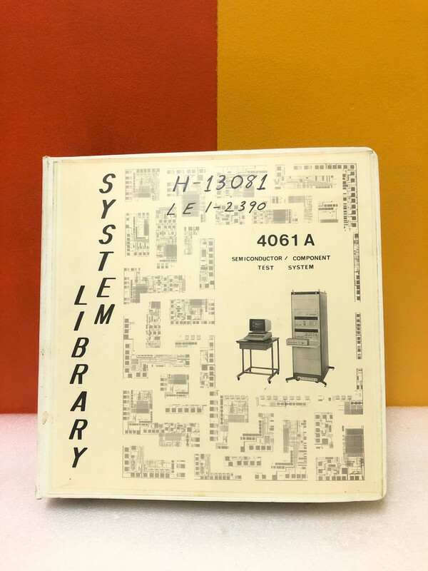HP 04061-90710 4061 A Semiconductor/Component Test System Ops/Setup/PV Manual