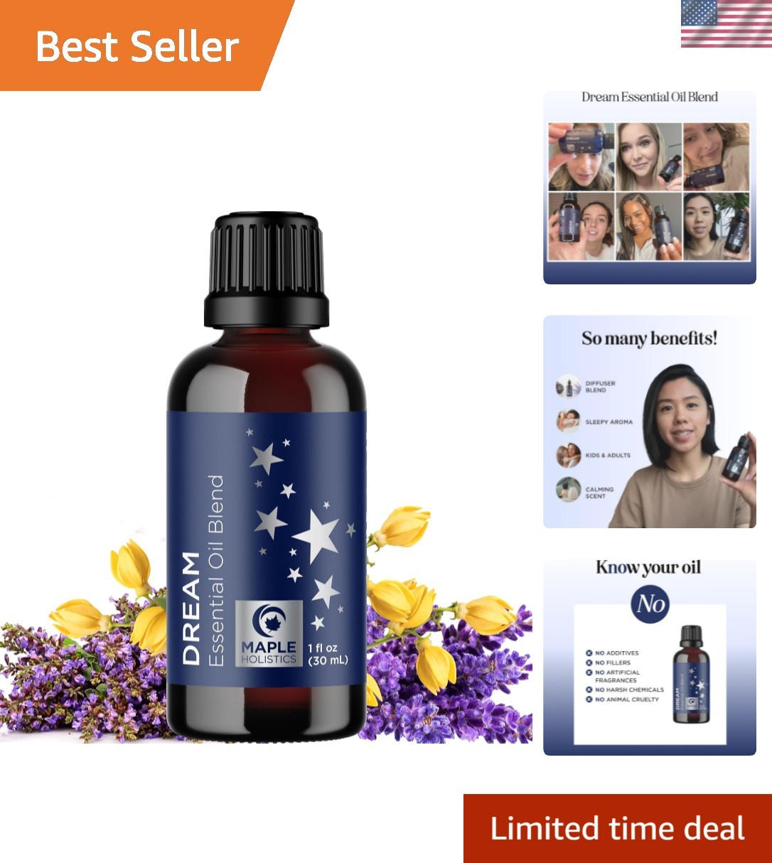 Sleep Essential Oil Blend for Diffuser - Dream Essential Oils for Diffusers A...