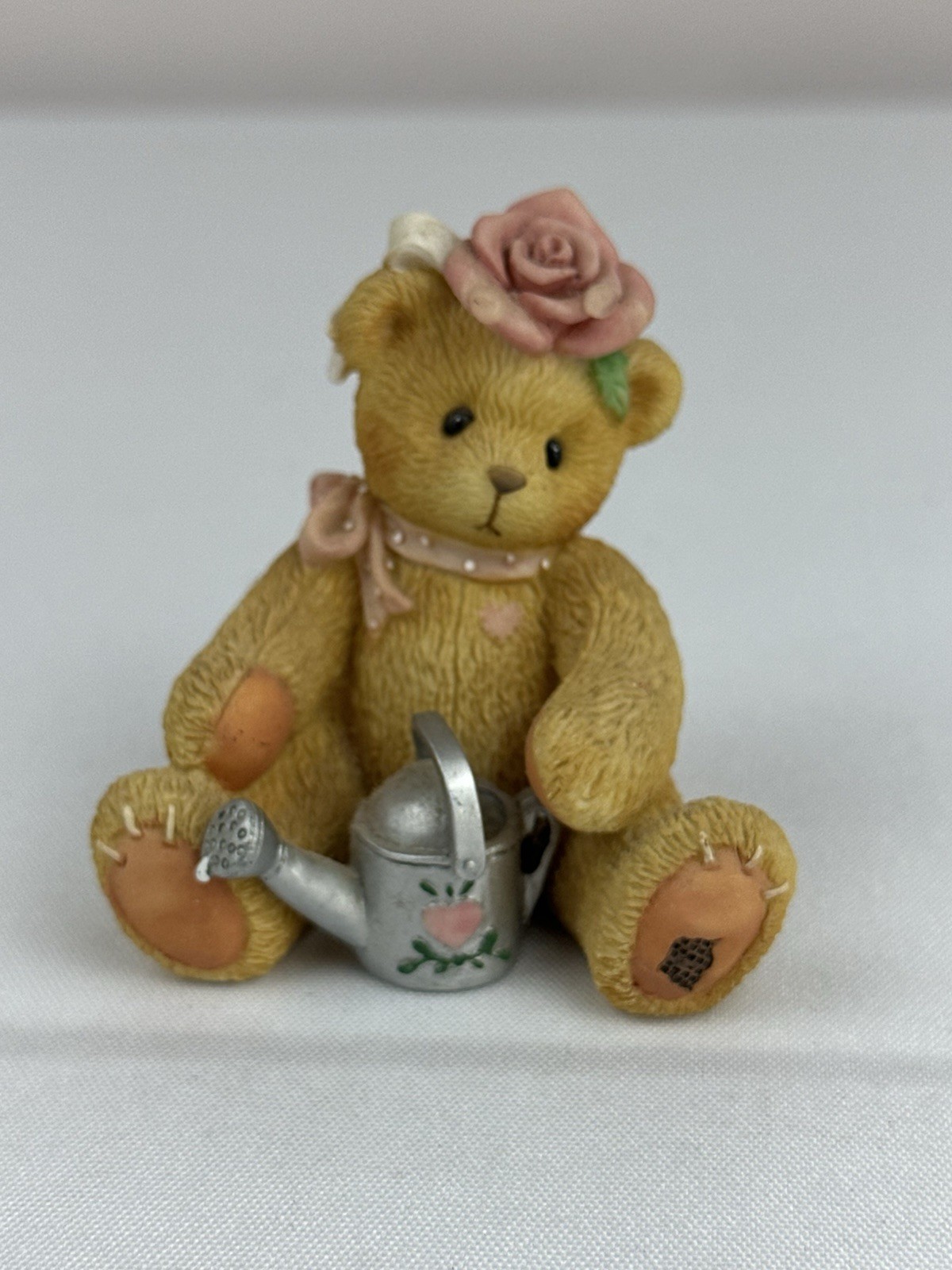 Cherished Teddies 1996 "Rose" Everything's Coming Up Roses Teddy Figurine 202886