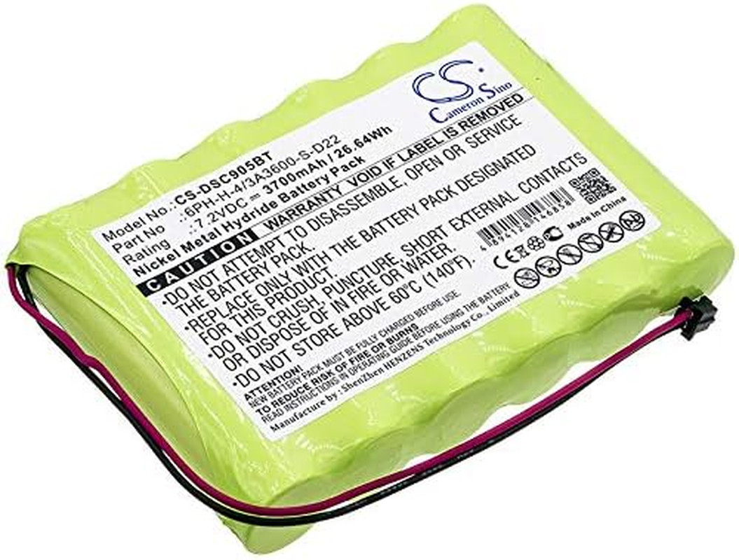 Replacement for A'DT Impassa Wireless Alarm Systems Battery 3700Mah/7.2V