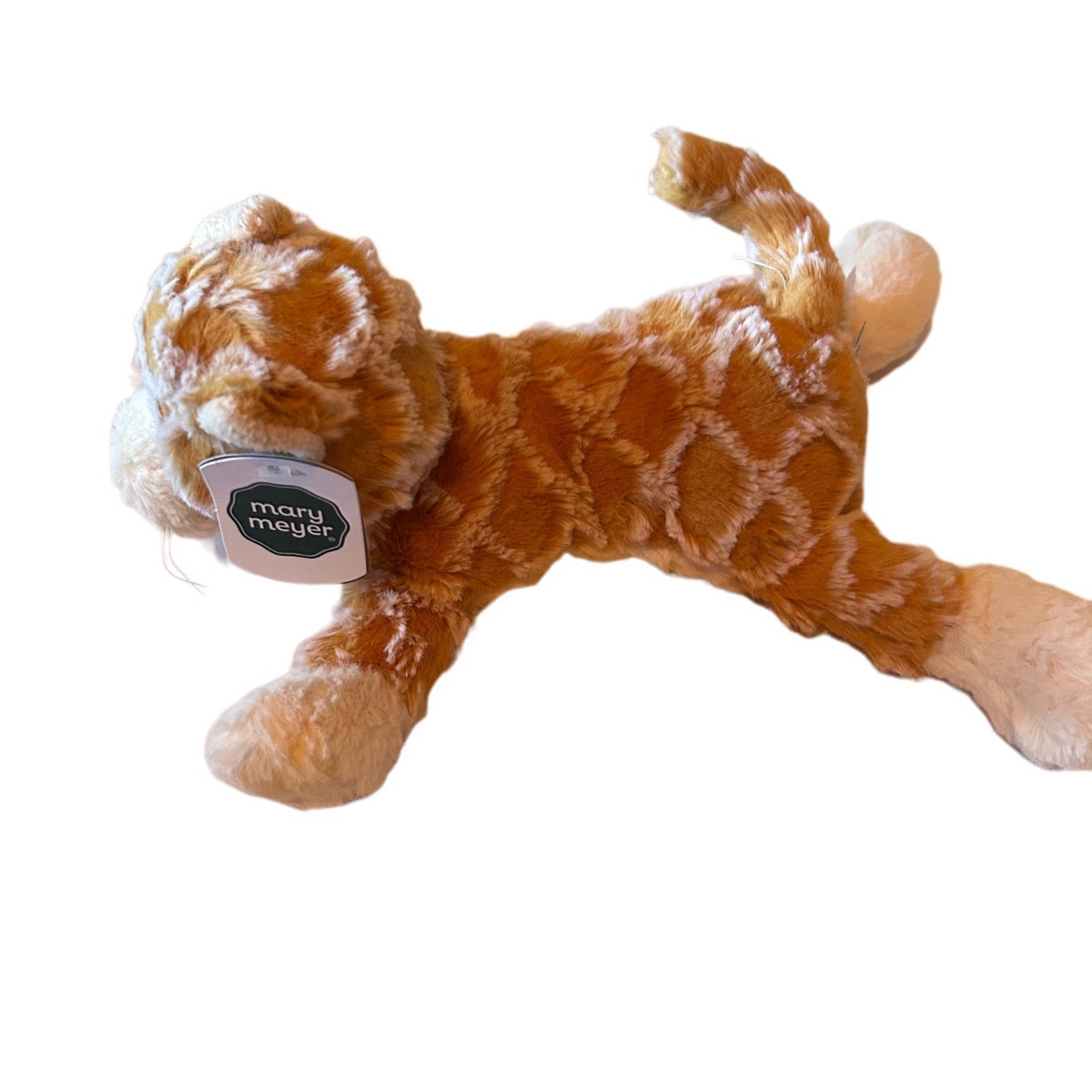 Mary Meyer Orange Giraffe Print CAT Plush Stuffed Animal Toy with Tags NWT