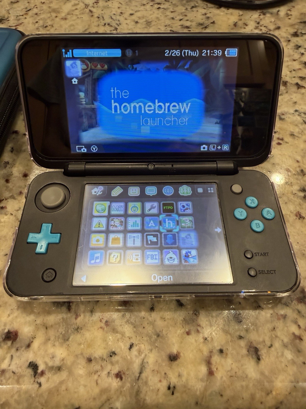 Modded Nintendo 2DS XL Console with Games, Case, Charger