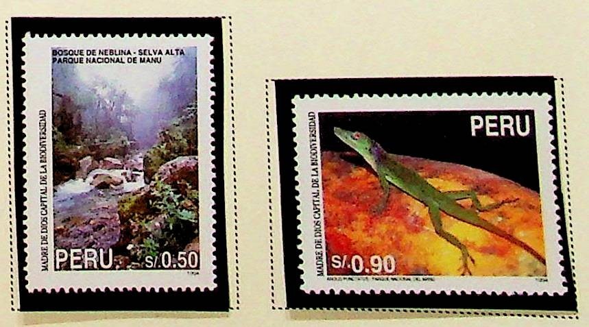 PERU Sc 1128-9 NH ISSUE OF 1995 - NATURE - (RM26)