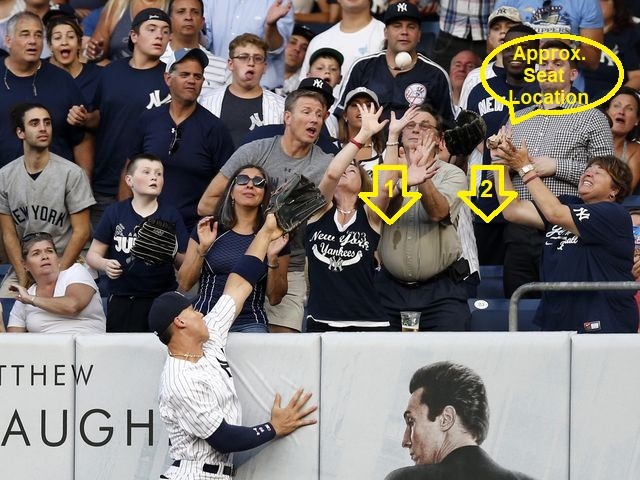 NY METS @ NY YANKEES 9/12/26 ROW 2 FIELD TICKET AISLE SEAT PAIR BY JUDGE + CLUBS