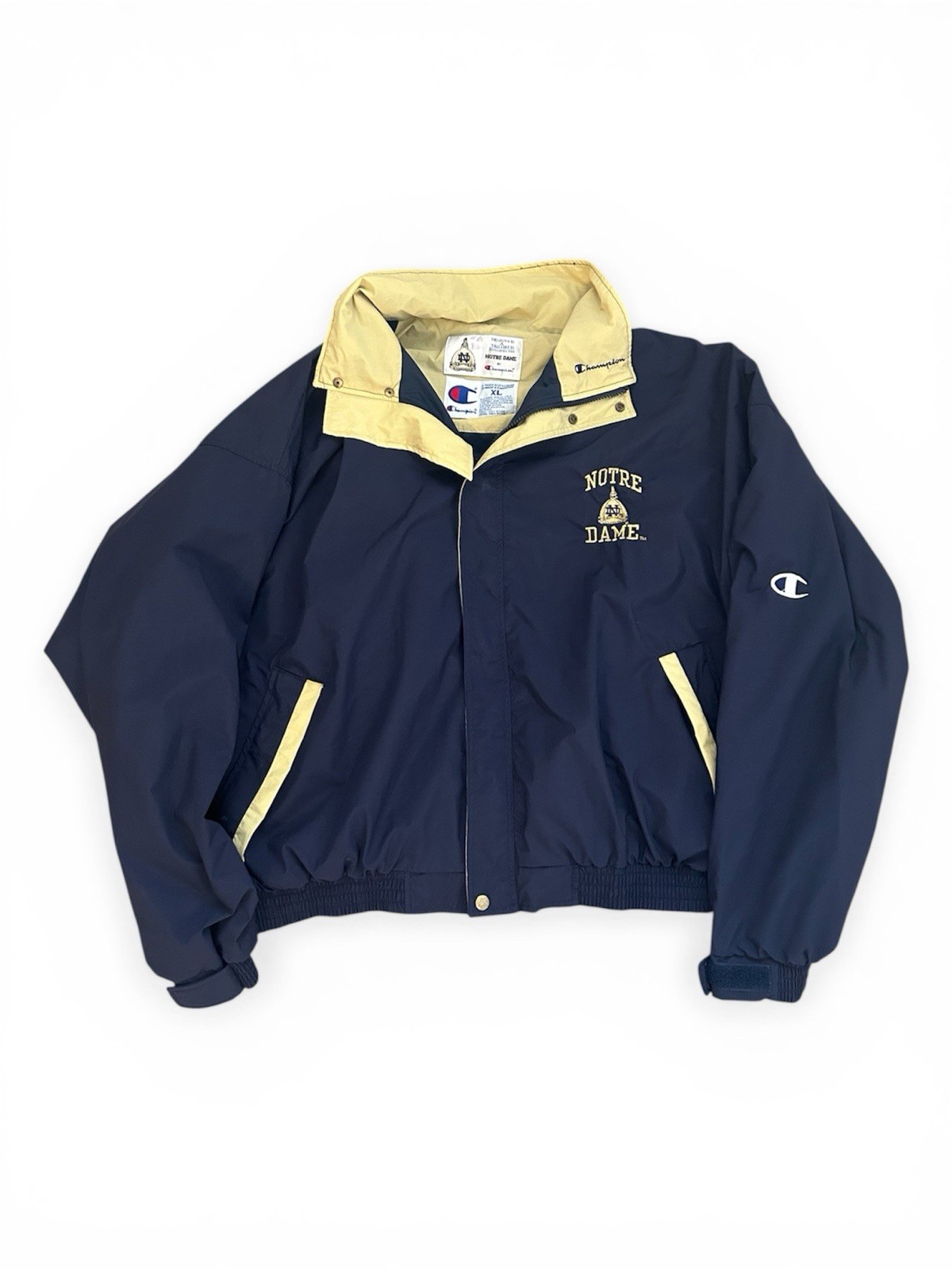 Notre Dame Vintage Champion Windbreaker XL