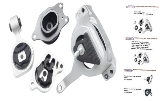 Engine Motor Mount Set 4Pcs Compatible with 2007 2008 2009 2010 2011 2012 2013