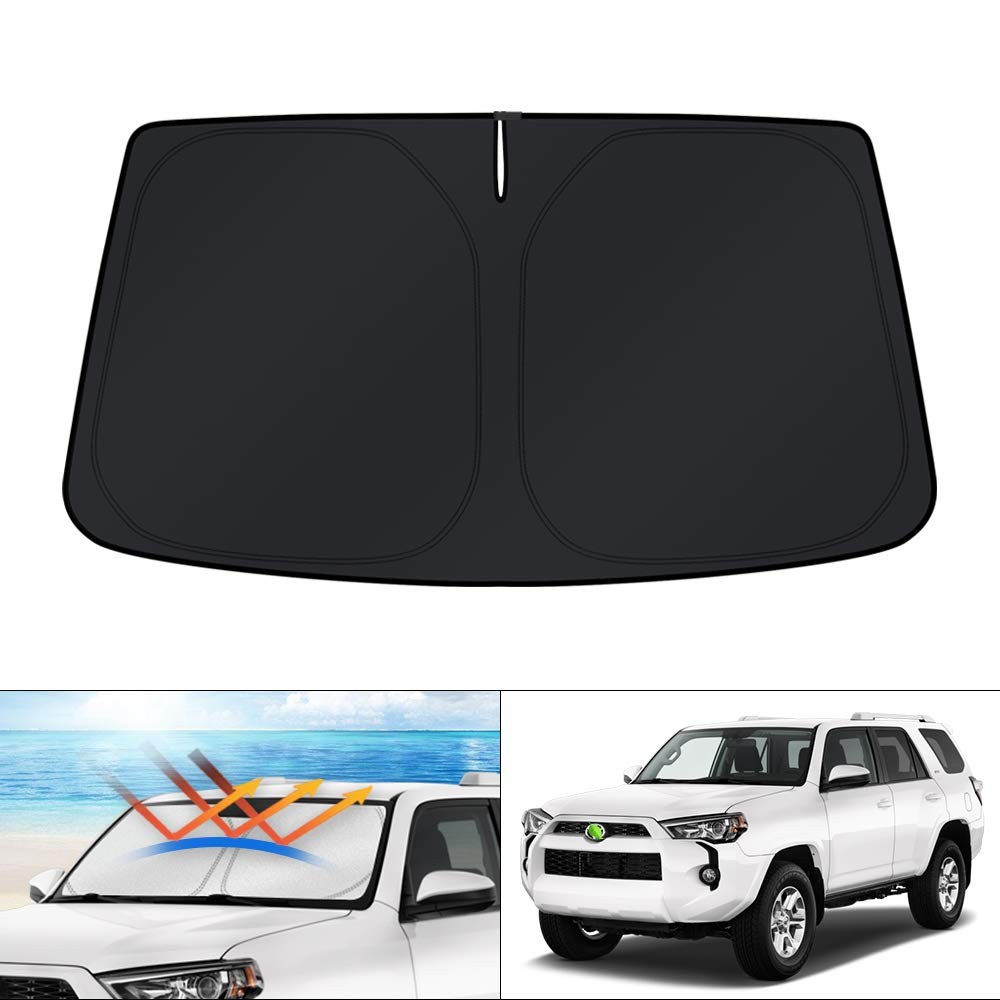 Windshield Sun Shade Custom Fit for Toyota 4Runner 2010-2025 4 Layers Foldable