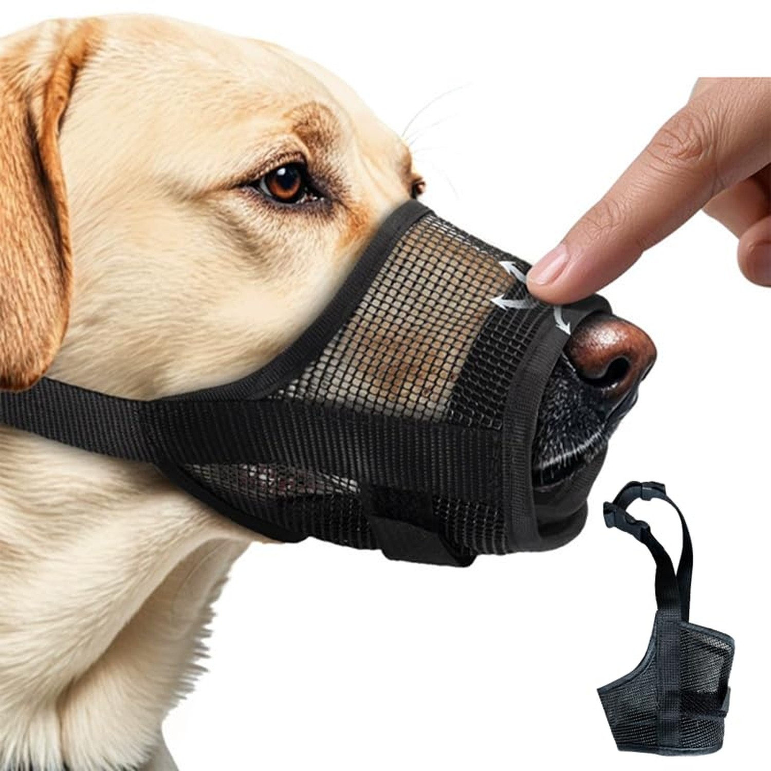 Dog Muzzle,Soft Air Mesh Muzzle for Large Dogs to Prevent Biting Barking Chew...