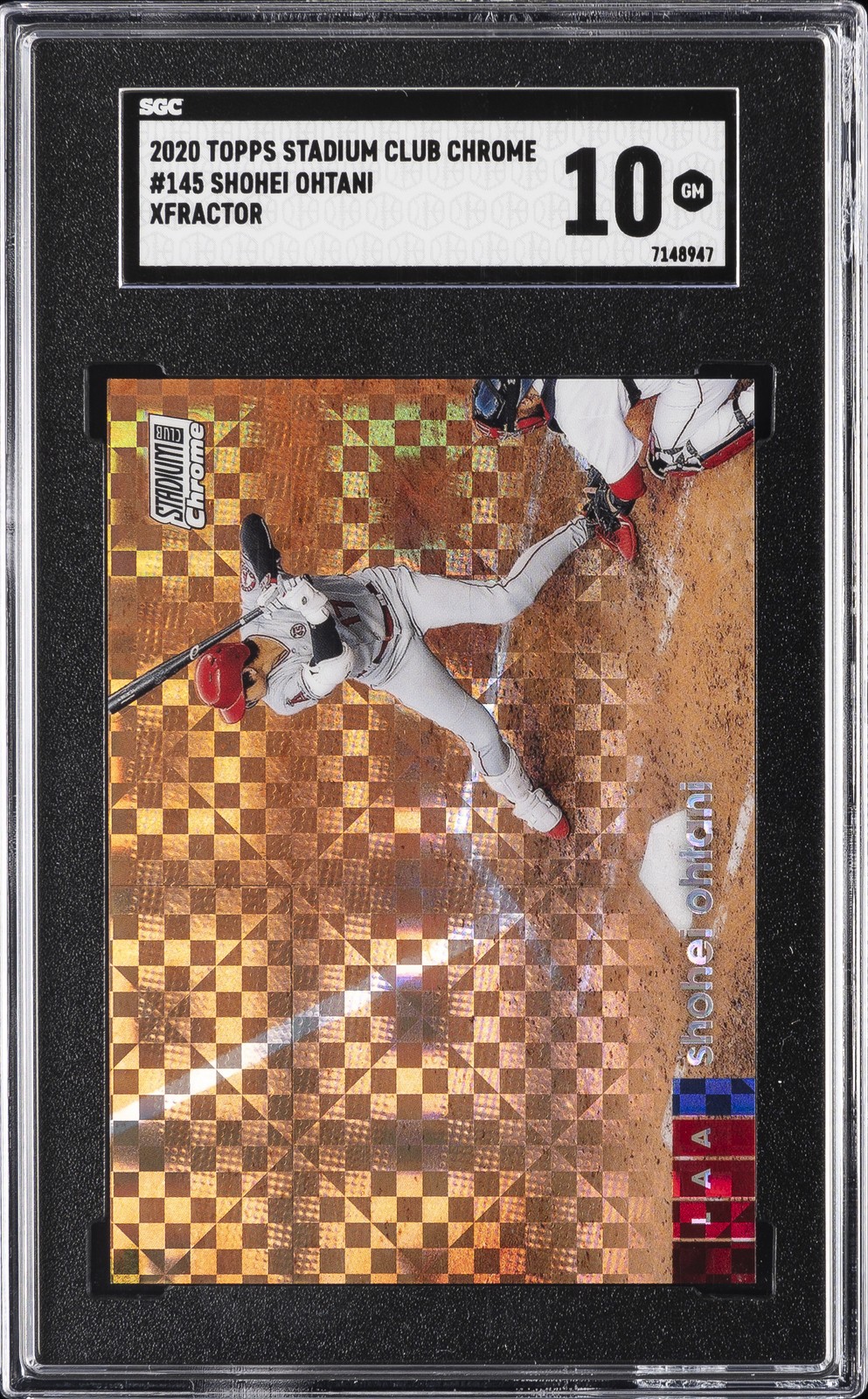 2020 TOPPS STADIUM CLUB CHROME XFRACTOR SHOHEI OHTANI SGC 10