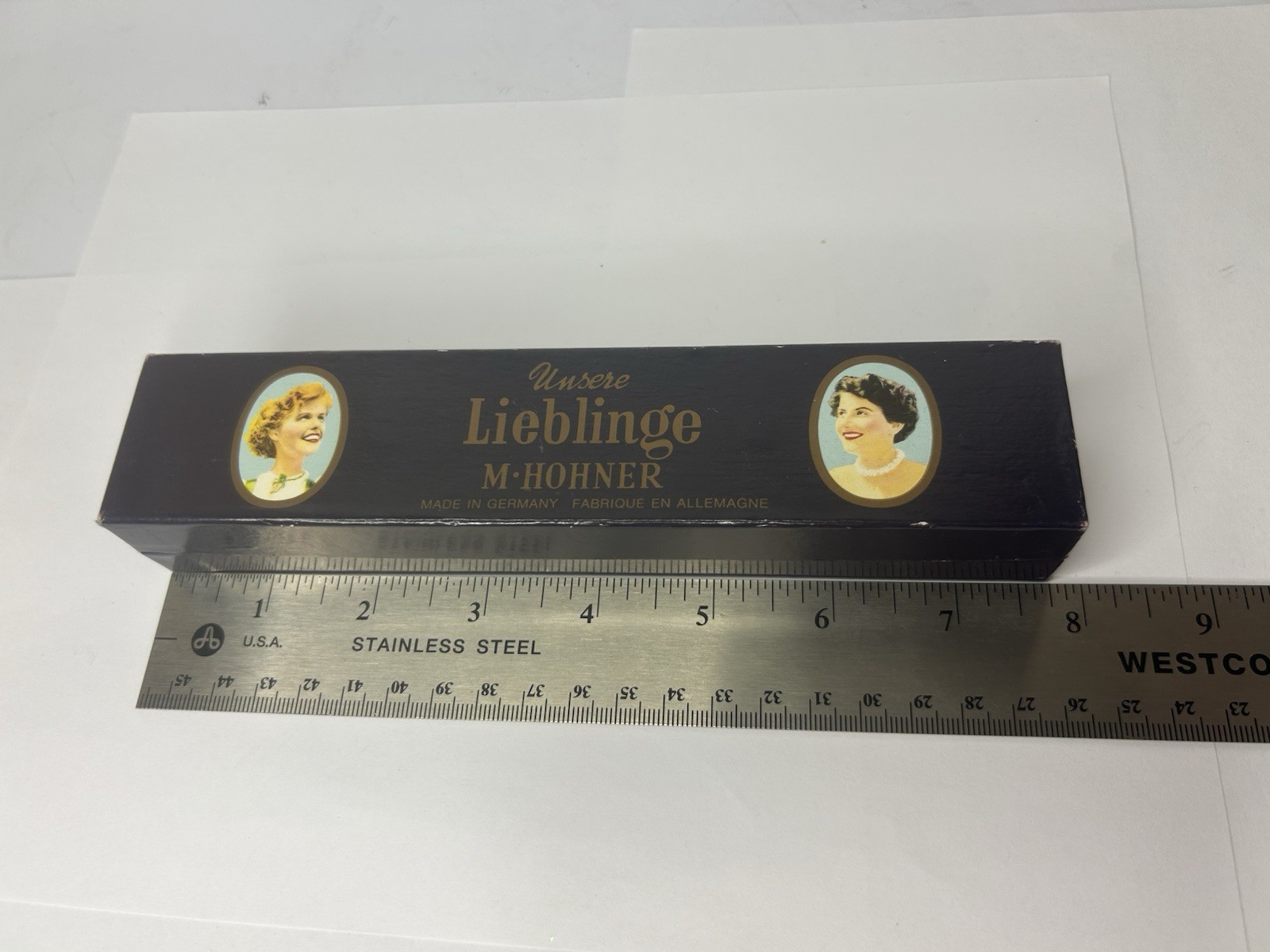 🇩🇪 Harmonica Hohner Our Favorite, 7332/48 C, 17.7cm Germany Vintage