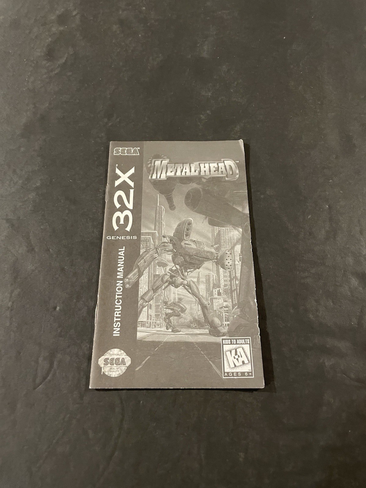 metal head sega 32x Manual only