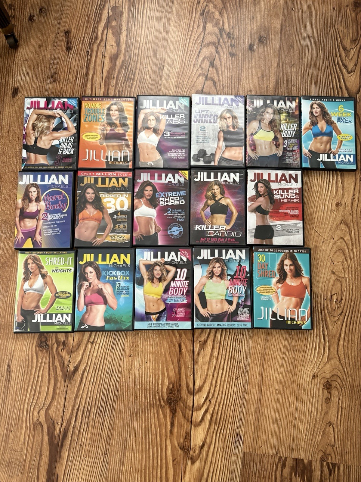 Jillian Michaels Workout DVD Collection Exercise & Fitness Lot - 13 Titles