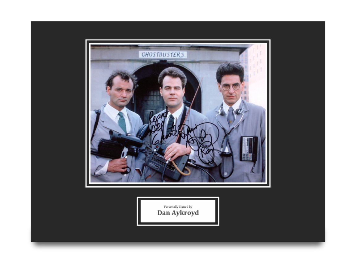 Dan Aykroyd Signed 16x12 Mount Display Ghostbusters Autograph Signature w/COA