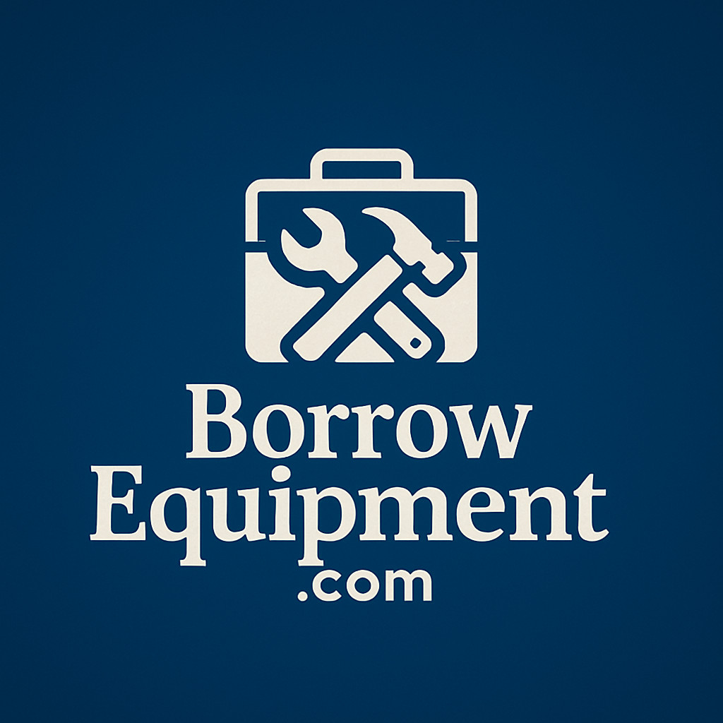 BorrowEquipment.com - Premium 2-Word .COM Domain Name Equipment Rental Tools