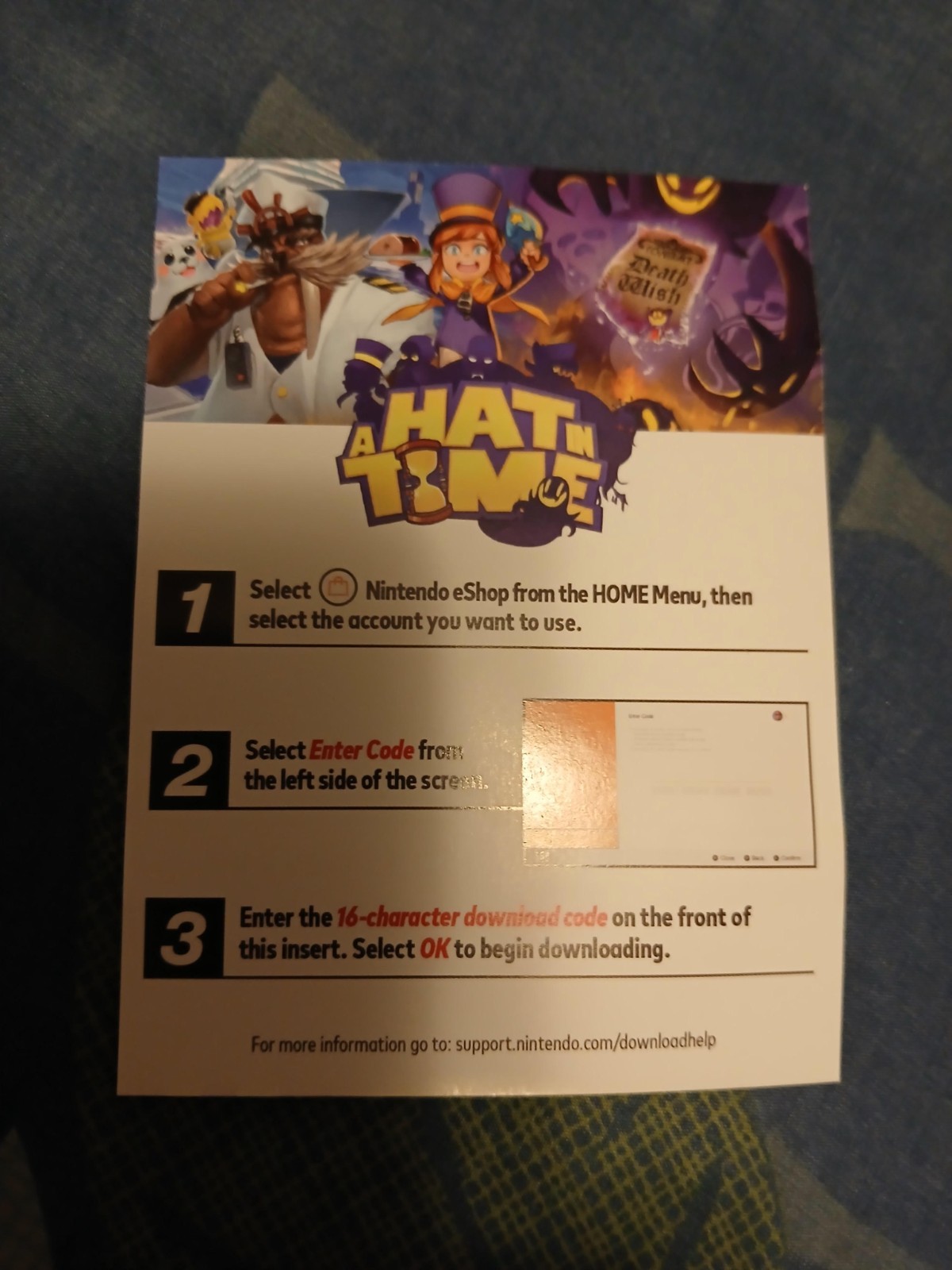 seal the deal a hat in time Switch US eShop dlc code