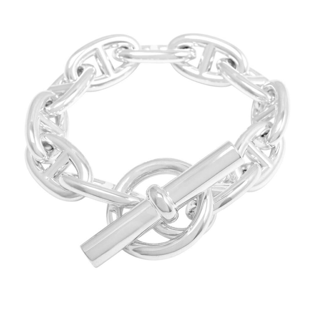 Hermes Sheine Dunk GM 11 Frames SV925 Bracelet Used YUKI-0