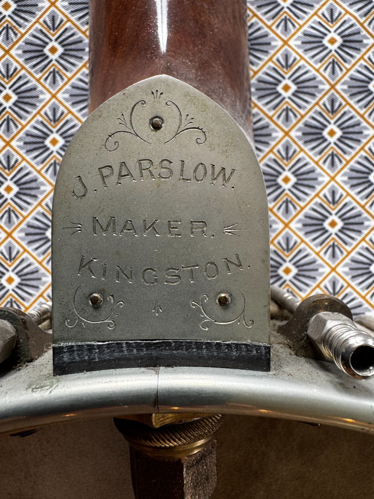 RARE J Parslow 5 string banjo +Original Case Vintage 1880-1890 Kingston UK build