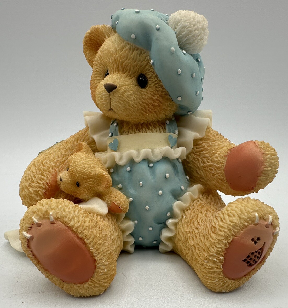 Cherished Teddies Girl With Blue Hat And Dress Figurine #476706 1998 W/Box