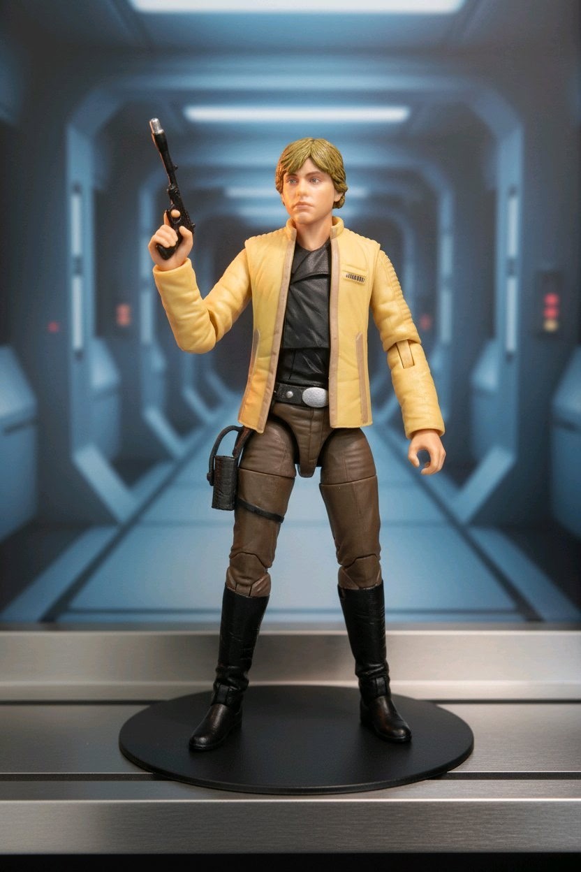 Hasbro Star Wars The Black Series Luke Skywalker Action Figure Blaster