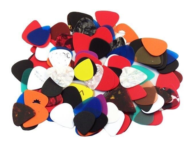 100 Assorted Guitar Picks 351 style Free Shipping