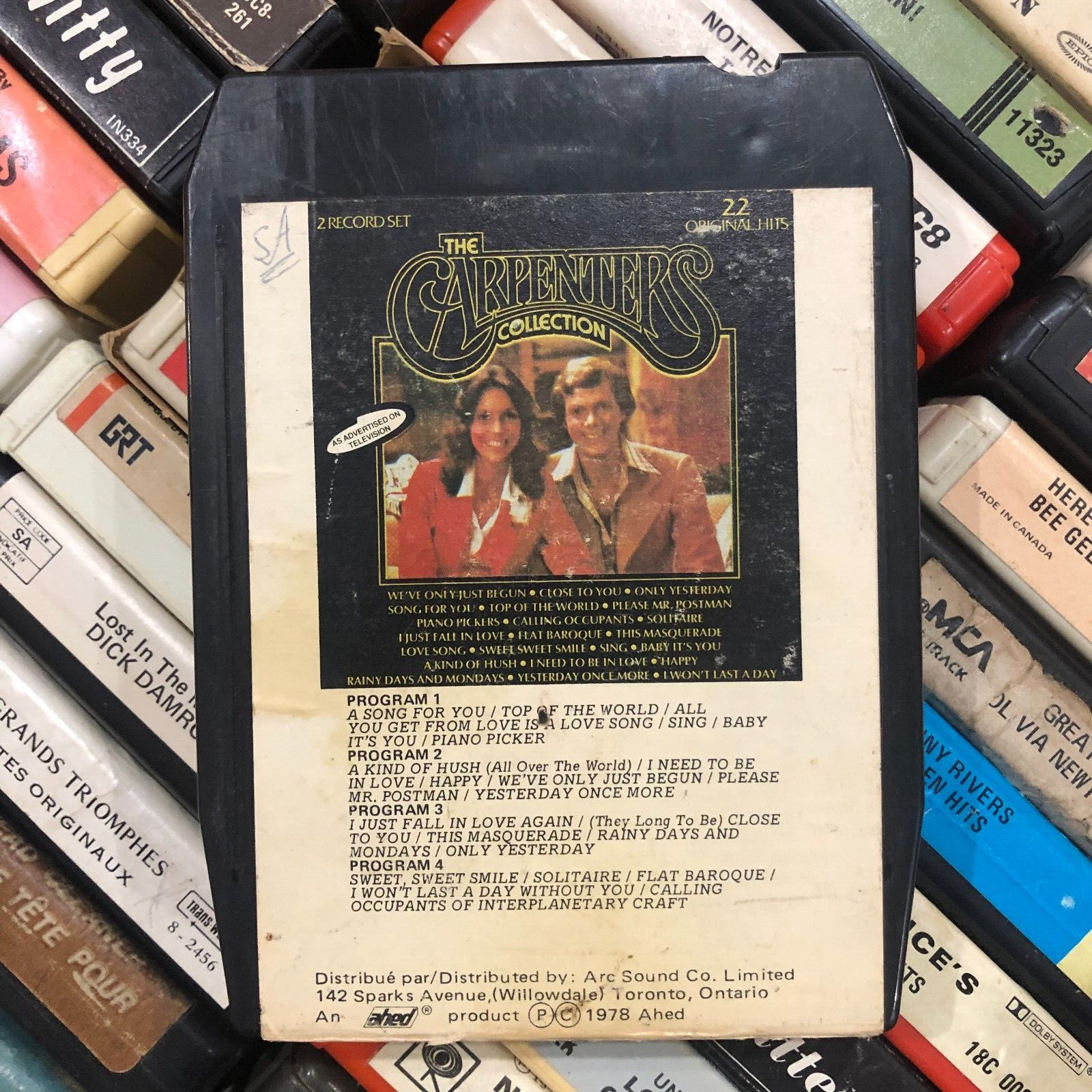 The Carpenters : Collection 1978, Lear Jet Stereo 8 Track Tape CANADIAN