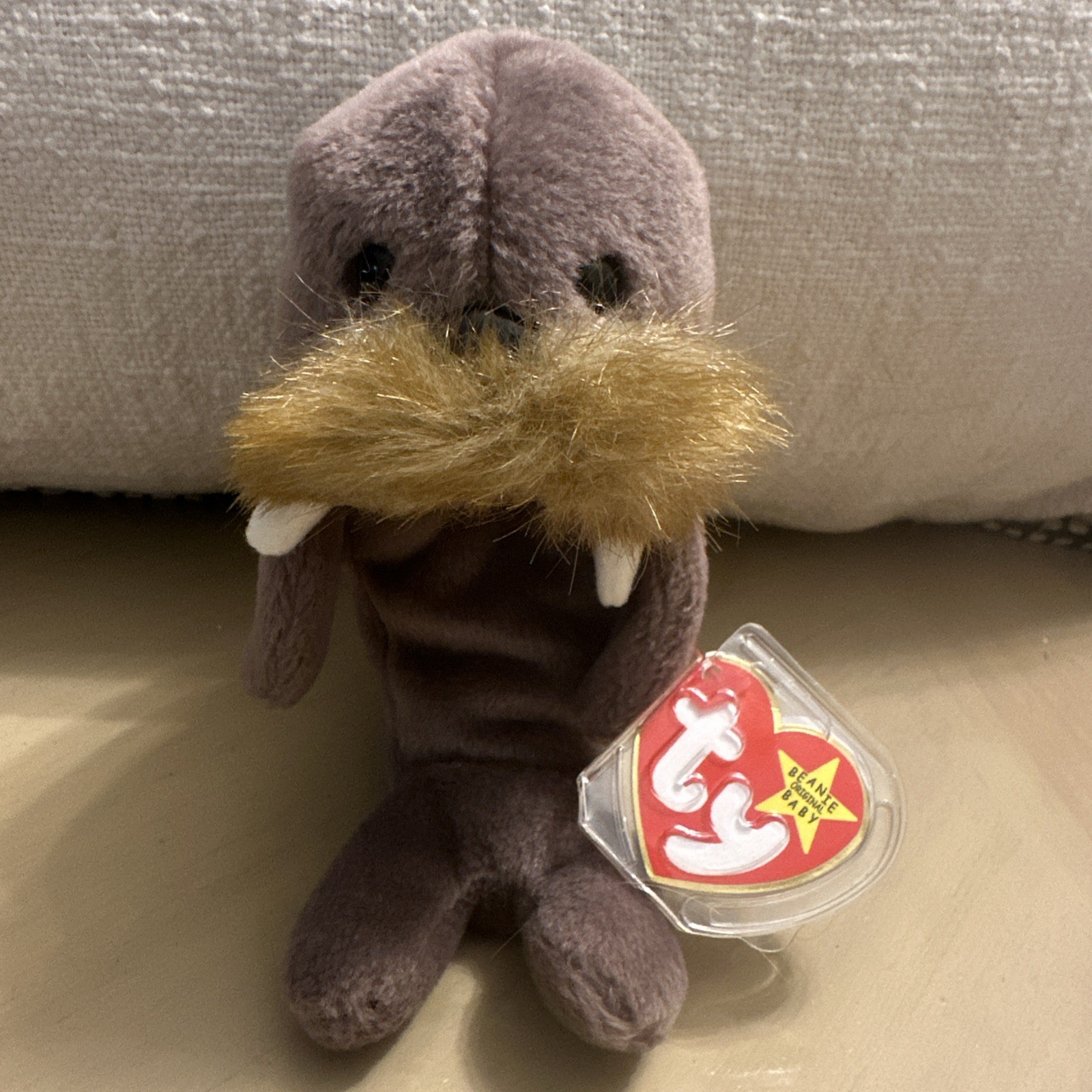 TY Beanie Baby - JOLLY the Walrus (7 inch) - MWMTs Stuffed Animal Toy