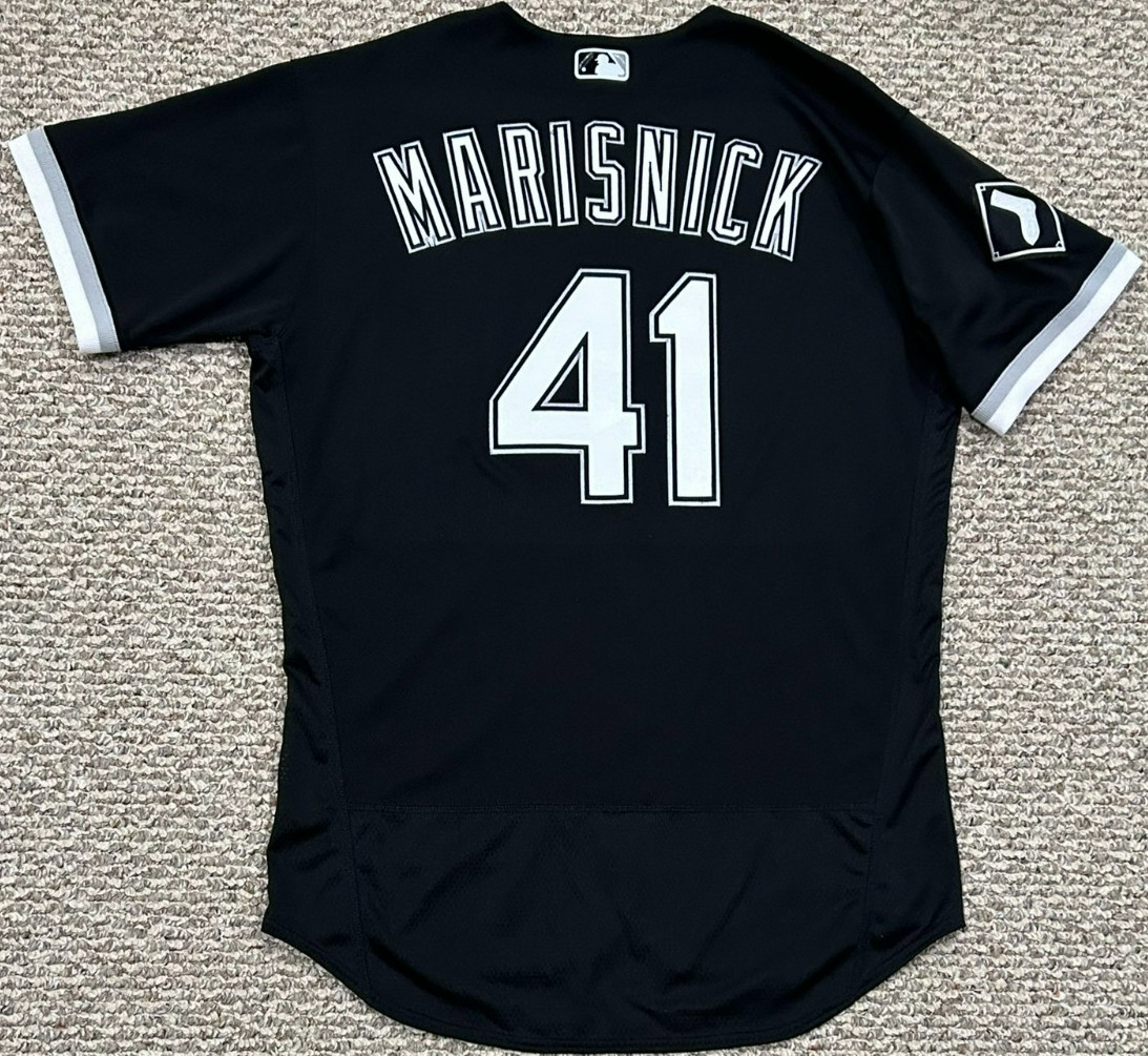 MARISNICK SIZE 46 #41 2023 CHICAGO WHITE SOX "GAME USED" JERSEY ALT NIKE MLB