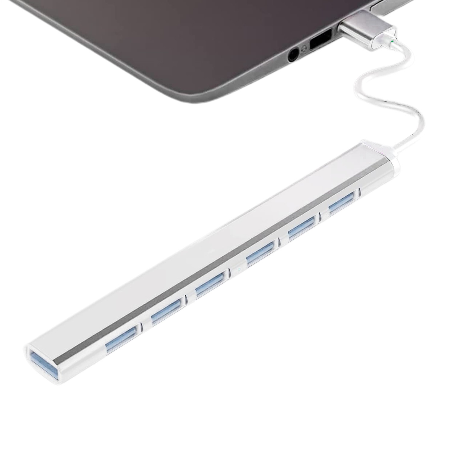 Ultra Thin USB Hub Laptop Docking Station Multiport With PC Laptop 