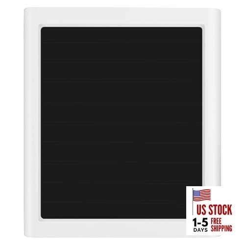 Solar Panel for Ring Camera, 6W Solar Charger Compatible with Rings White-1Pack