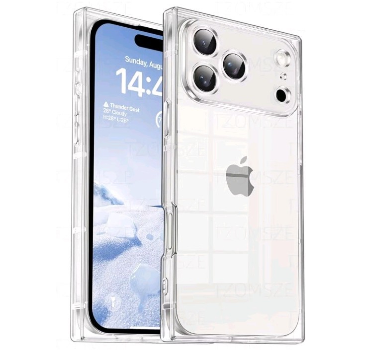 Clear TPU Case for iPhone 15 Pro Max Wireless Charging Precise Cutouts