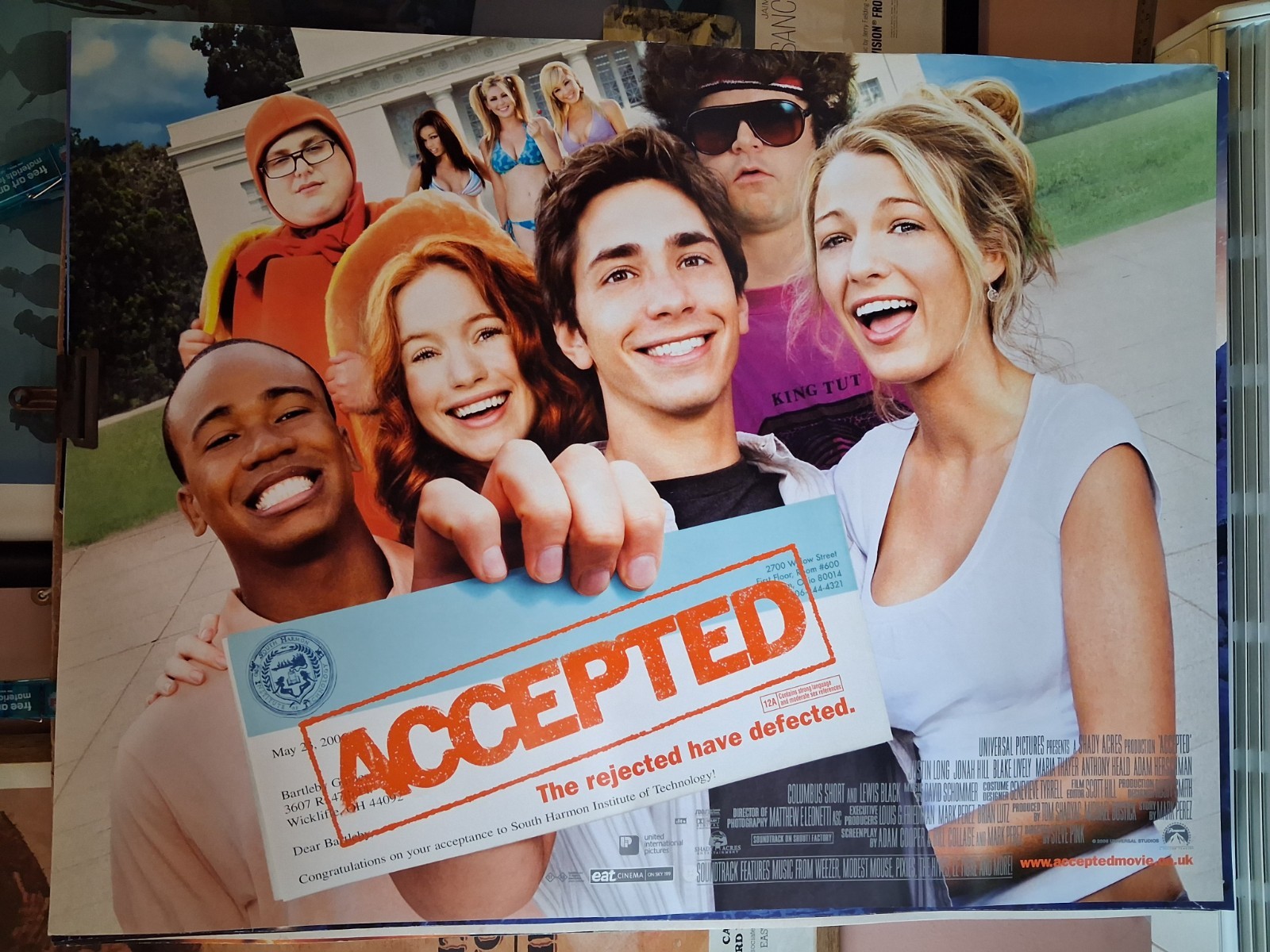 Accepted - Justin Long Blake Liveley Jonah Hill - Quad Cinema Poster