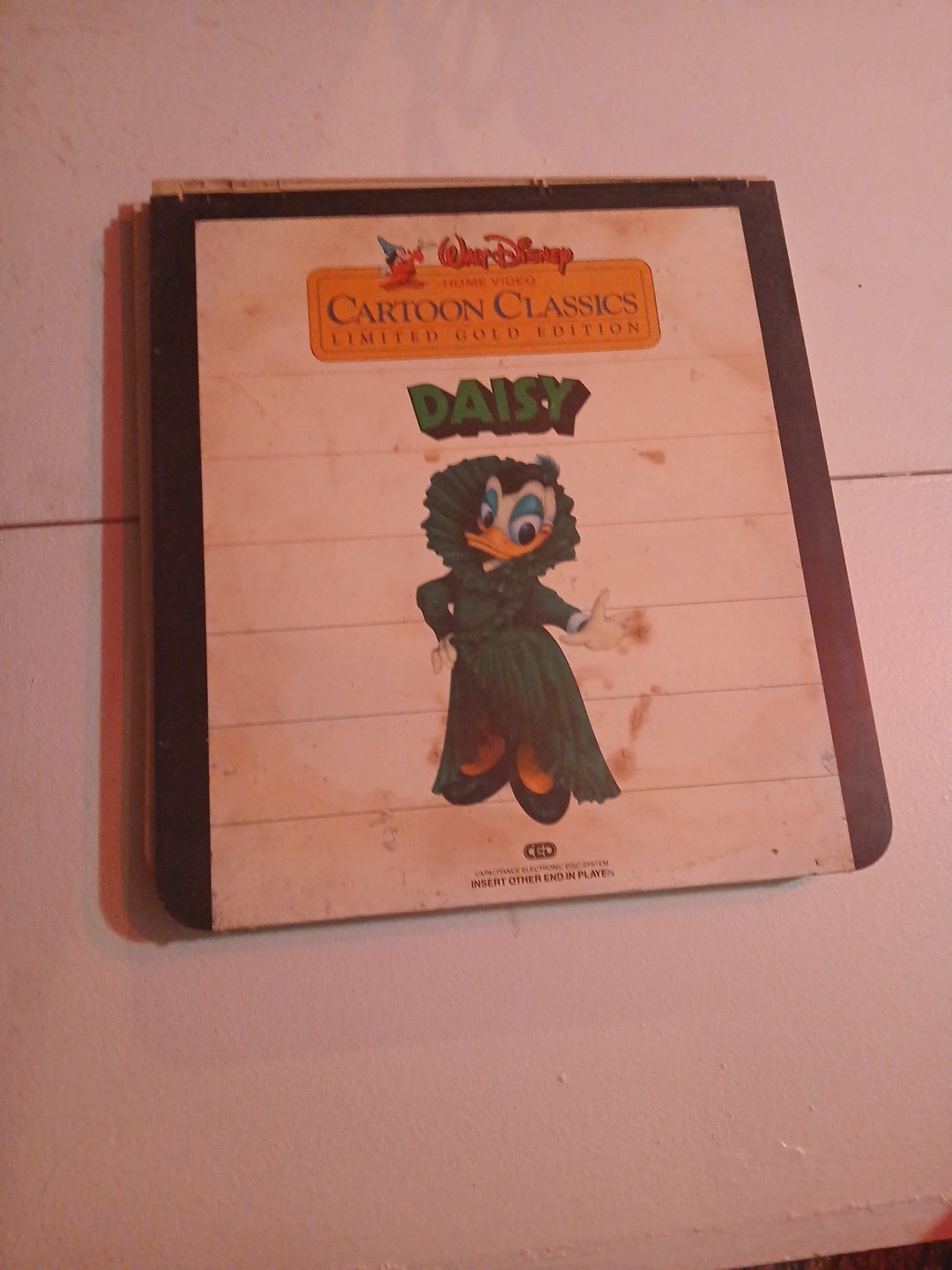 Walt Disney Cartoon Classics DAISY RCA Selectavision VideoDisc CED