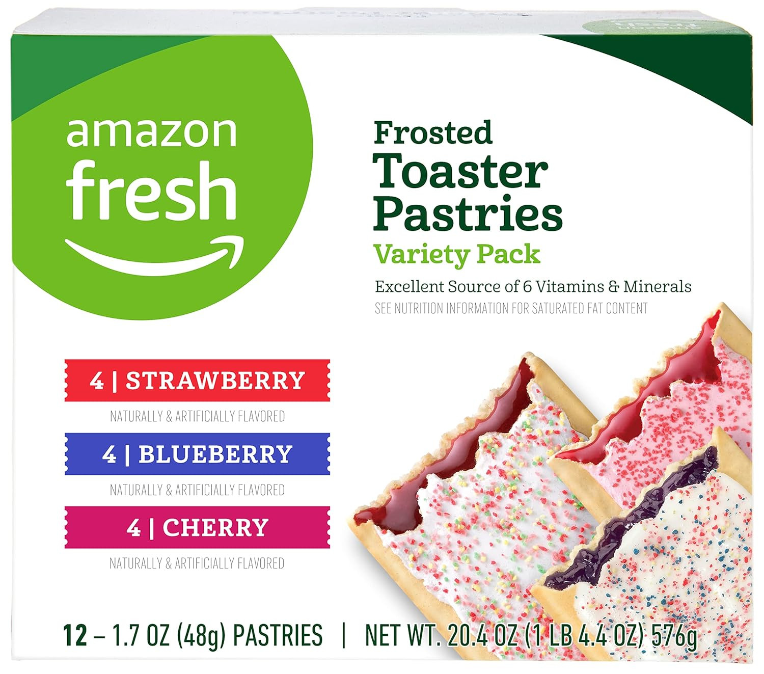- Toaster Pastries Variety Pack (Strawberry, Blueberry, Cherry), Packing May Var