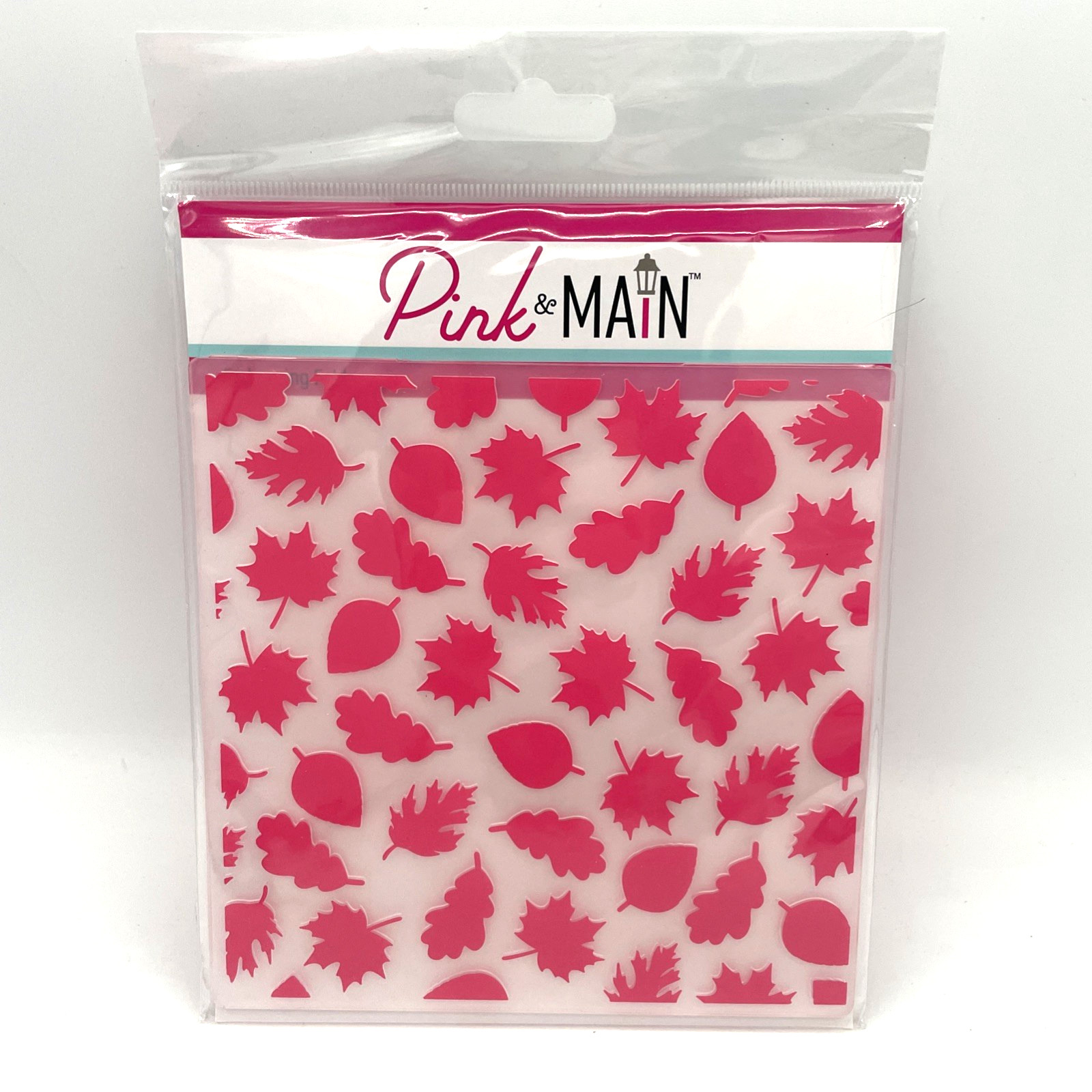 Pink & Main - Leaves - 6 x 6 Embossing Folder #PMT050 NEW