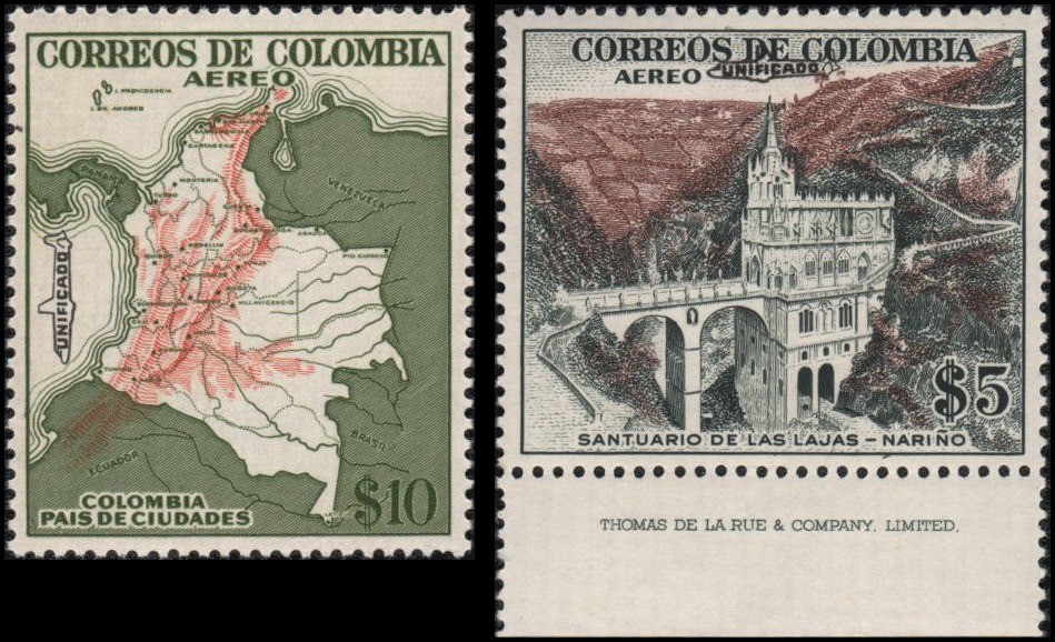 Colombia #C345-C346 set MNH VF